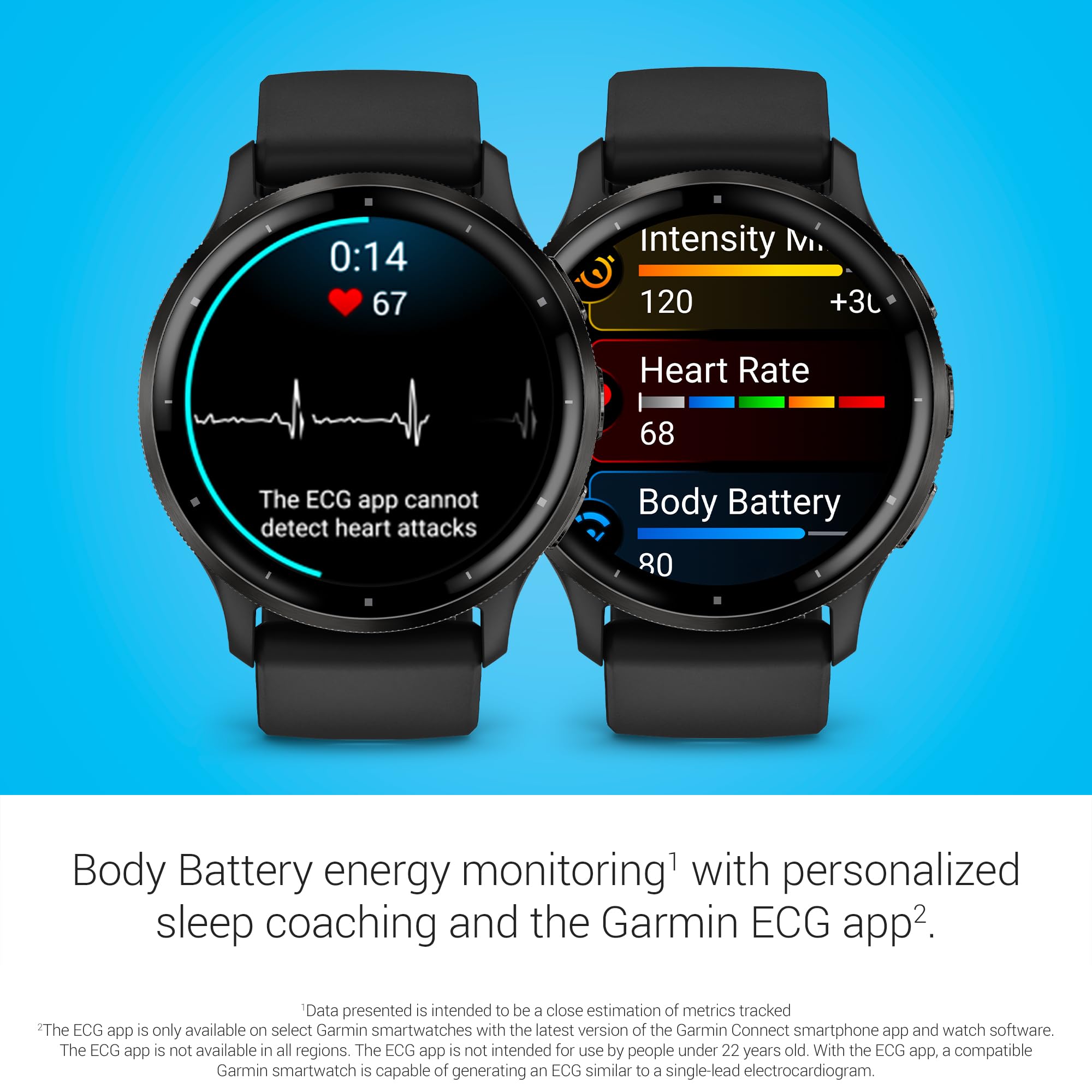 Garmin Venu 3S Smartwatch AMOLED Display Long Battery Life