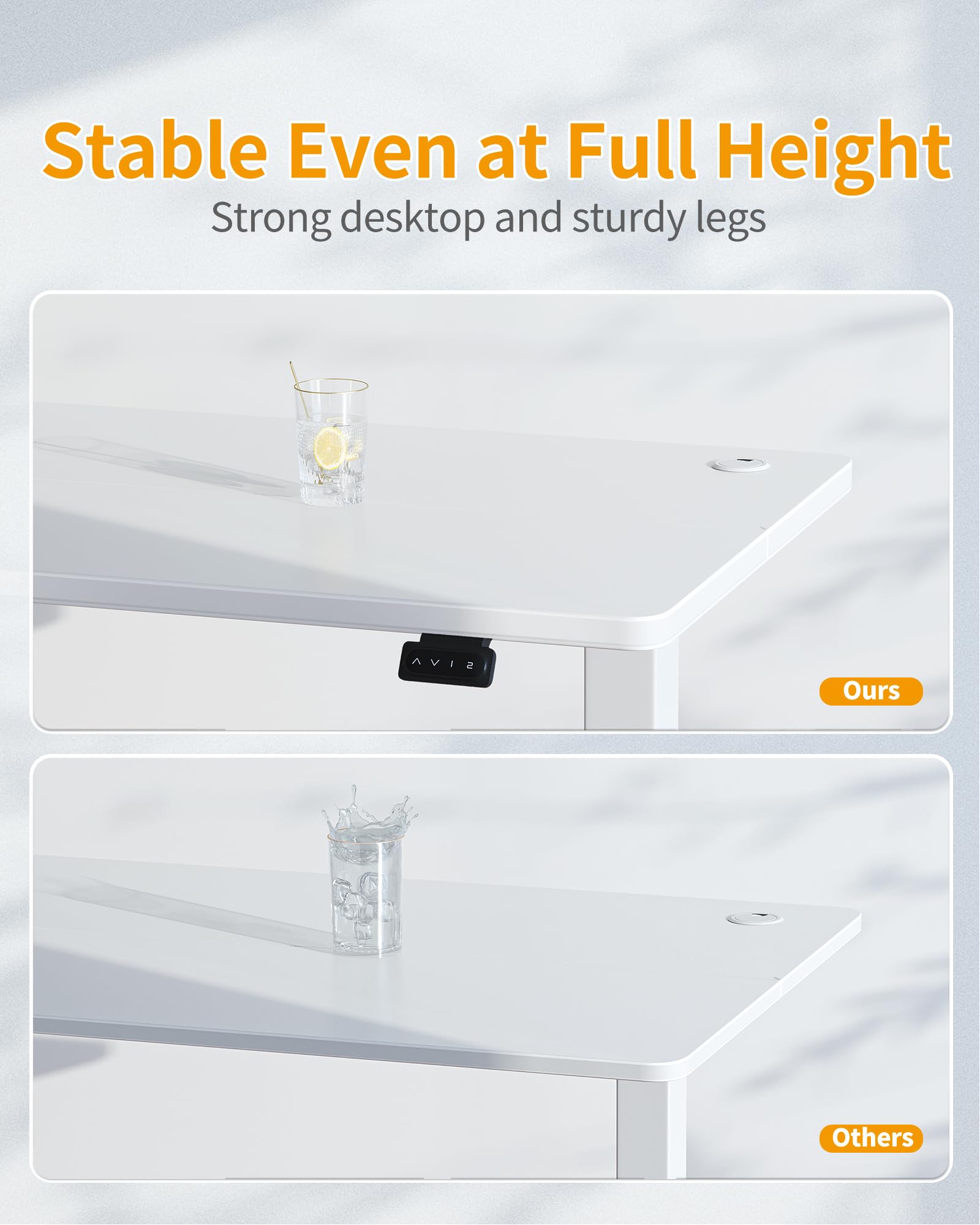 CubiCubi Adjustable Electric Standing Desk for Comfort