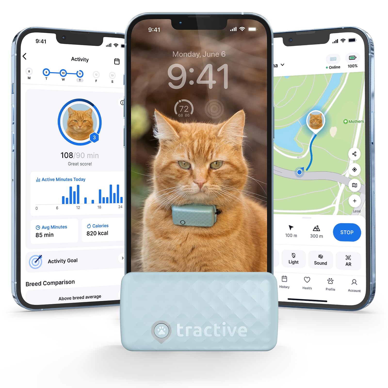 Tractive Smart Cat GPS Tracker with Real Time Monitoring