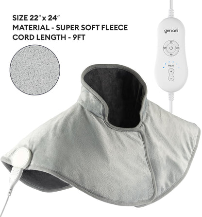 Geniani Large Electric Heating Pad for Pain Relief