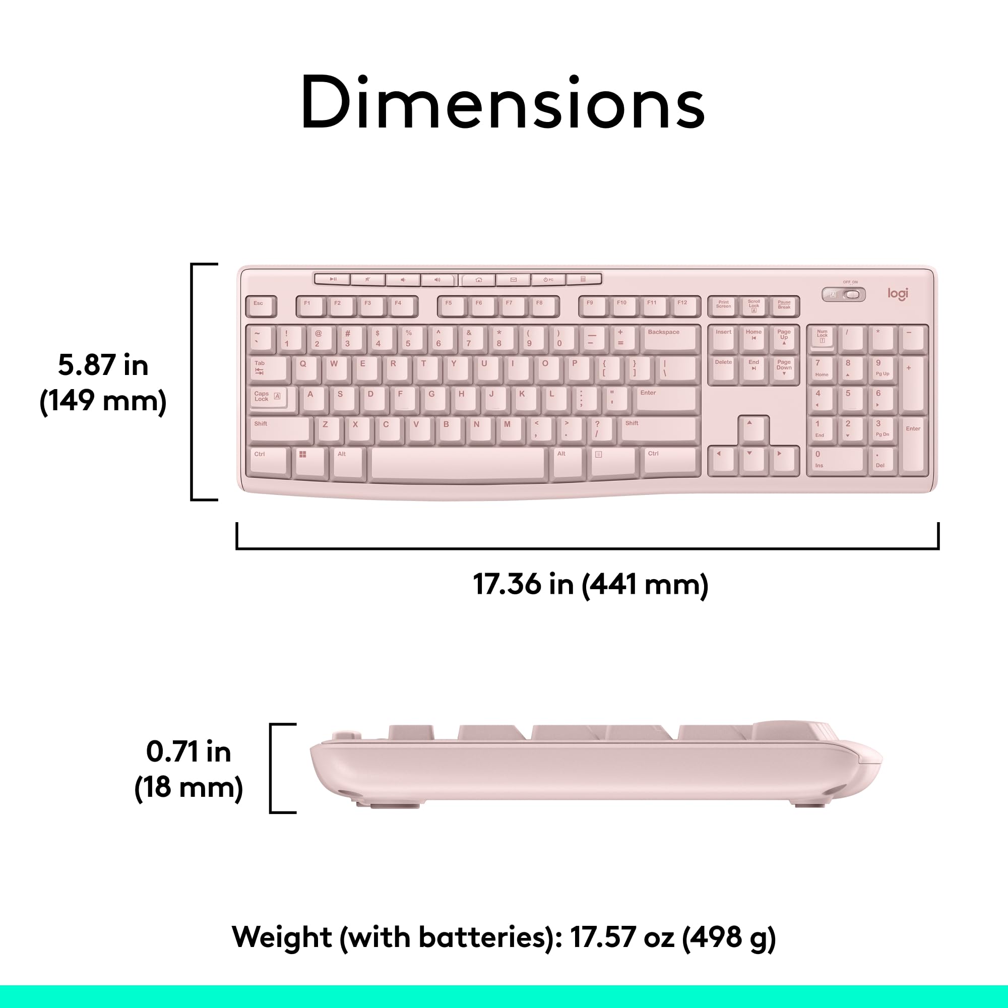 Logitech MK270 Wireless Keyboard and Mouse Combo for Easy Computing
