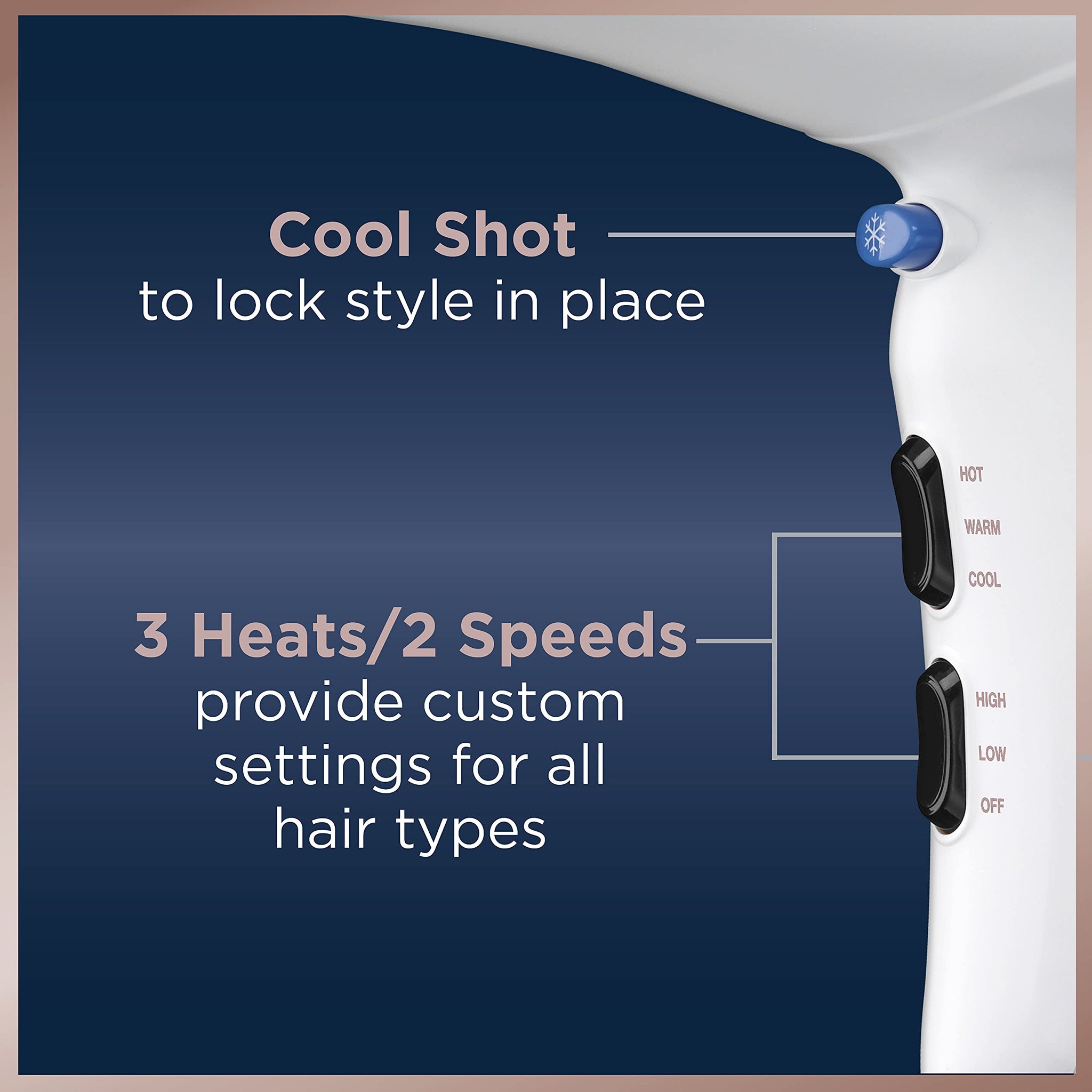 Conair Double Ceramic Hair Dryer for Sleek Styling