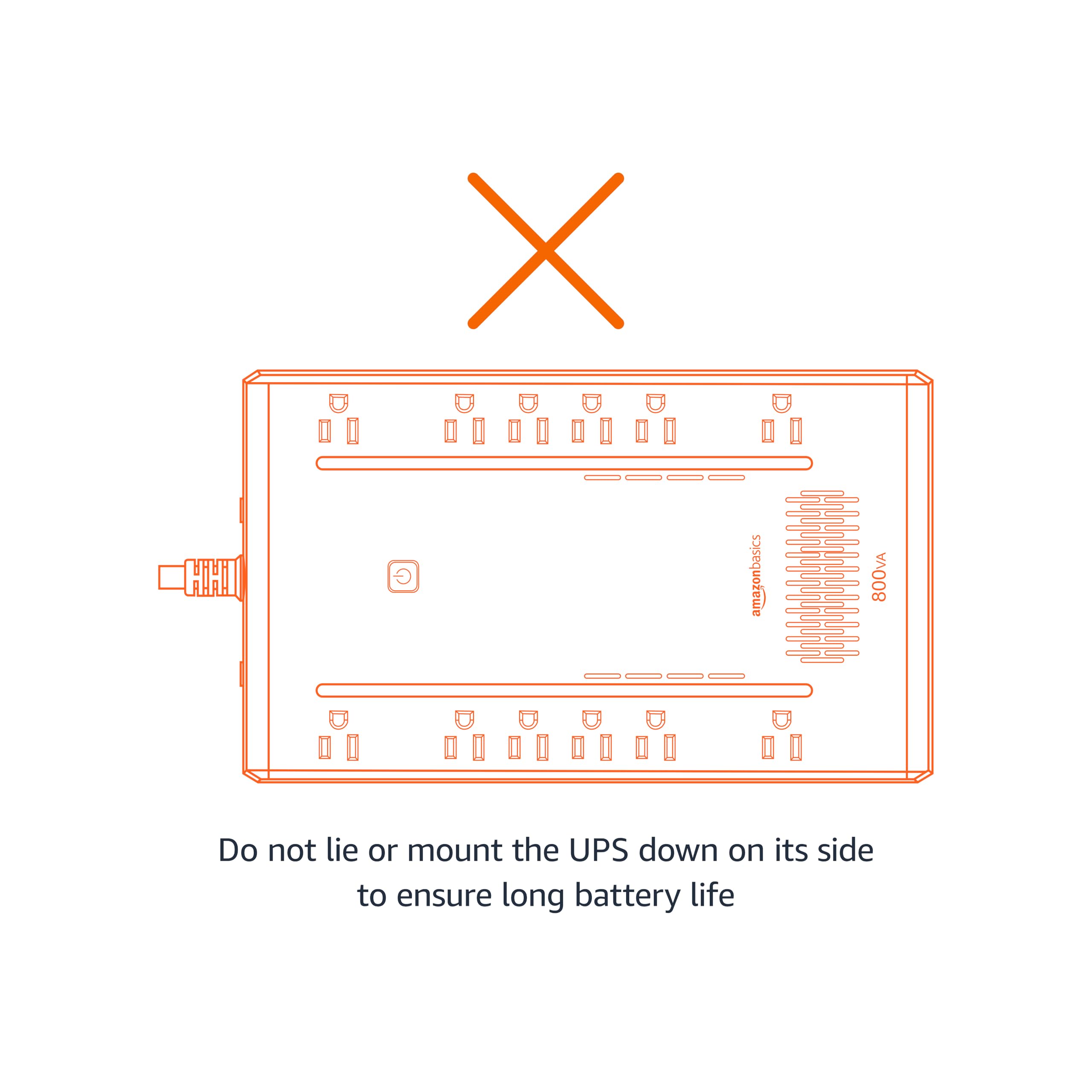 Amazon Basics UPS Battery Backup Power Outage Protection