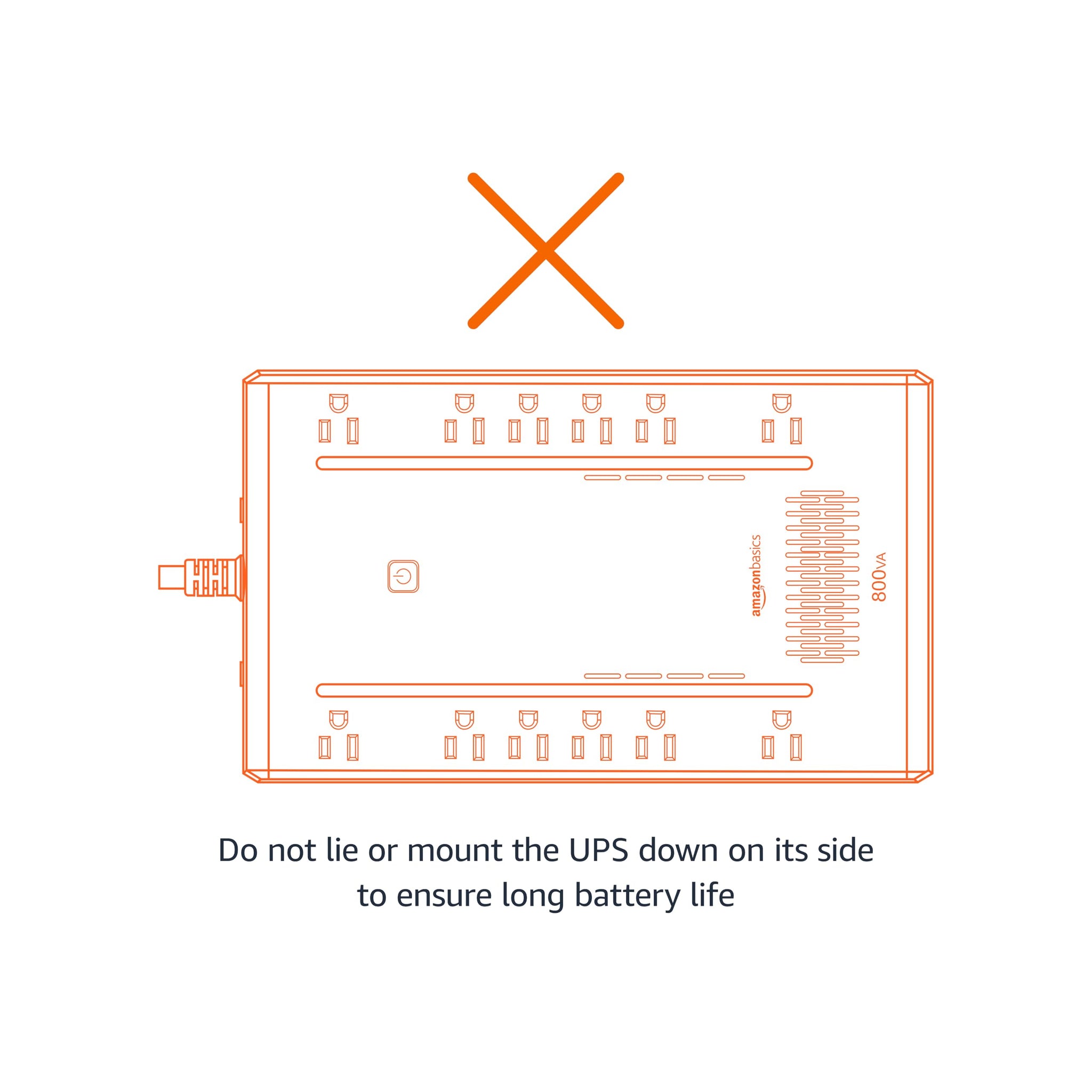 Amazon Basics UPS Battery Backup Power Outage Protection