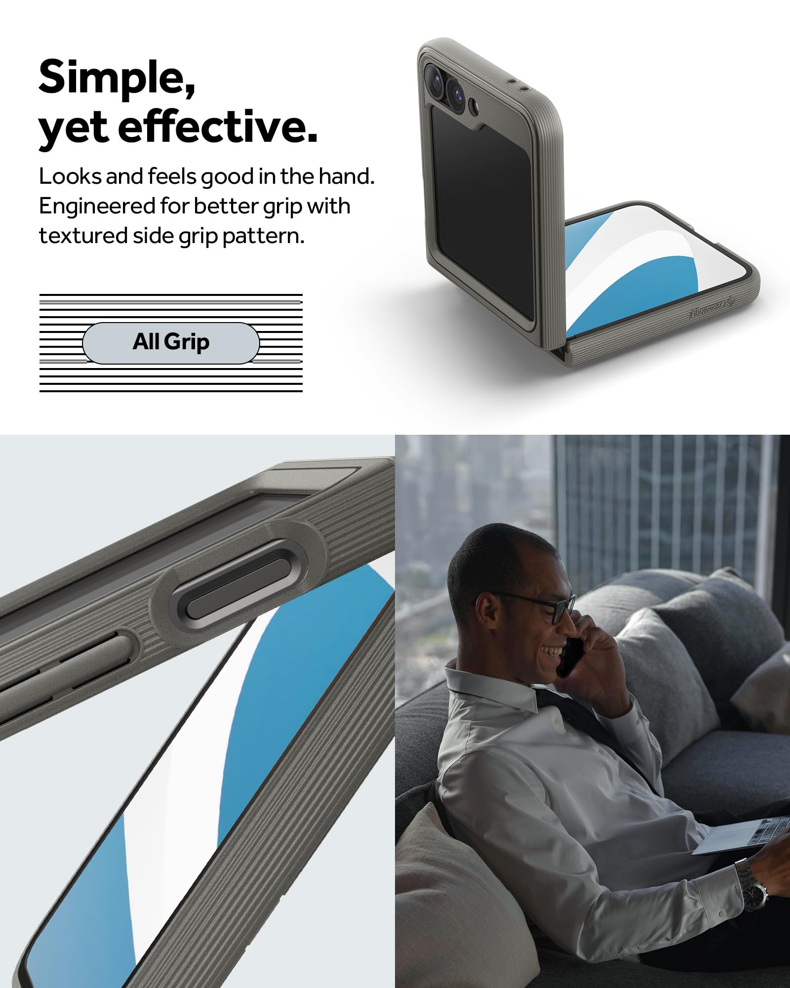 Caseology Parallax Ergonomic Protective Case for Galaxy Z Flip 6