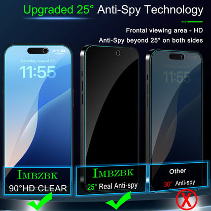 IMBZBK Privacy Screen Protector For IPhone 17 Pro Max 3 Pack