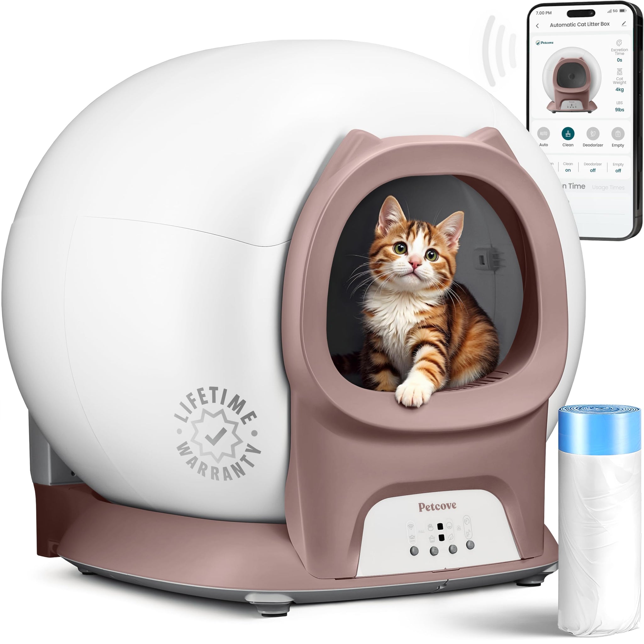 Self Cleaning Litter Box with App Control