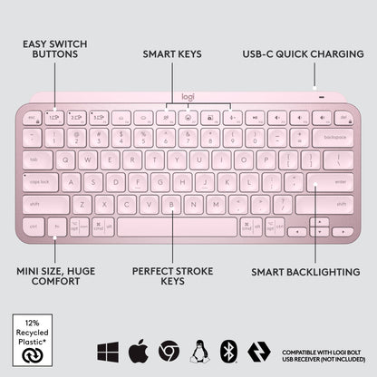 Logitech MX Keys S Wireless Keyboard with Smart Backlighting