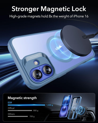 Military-Grade Clear Case for iPhone 16 Pro Max
