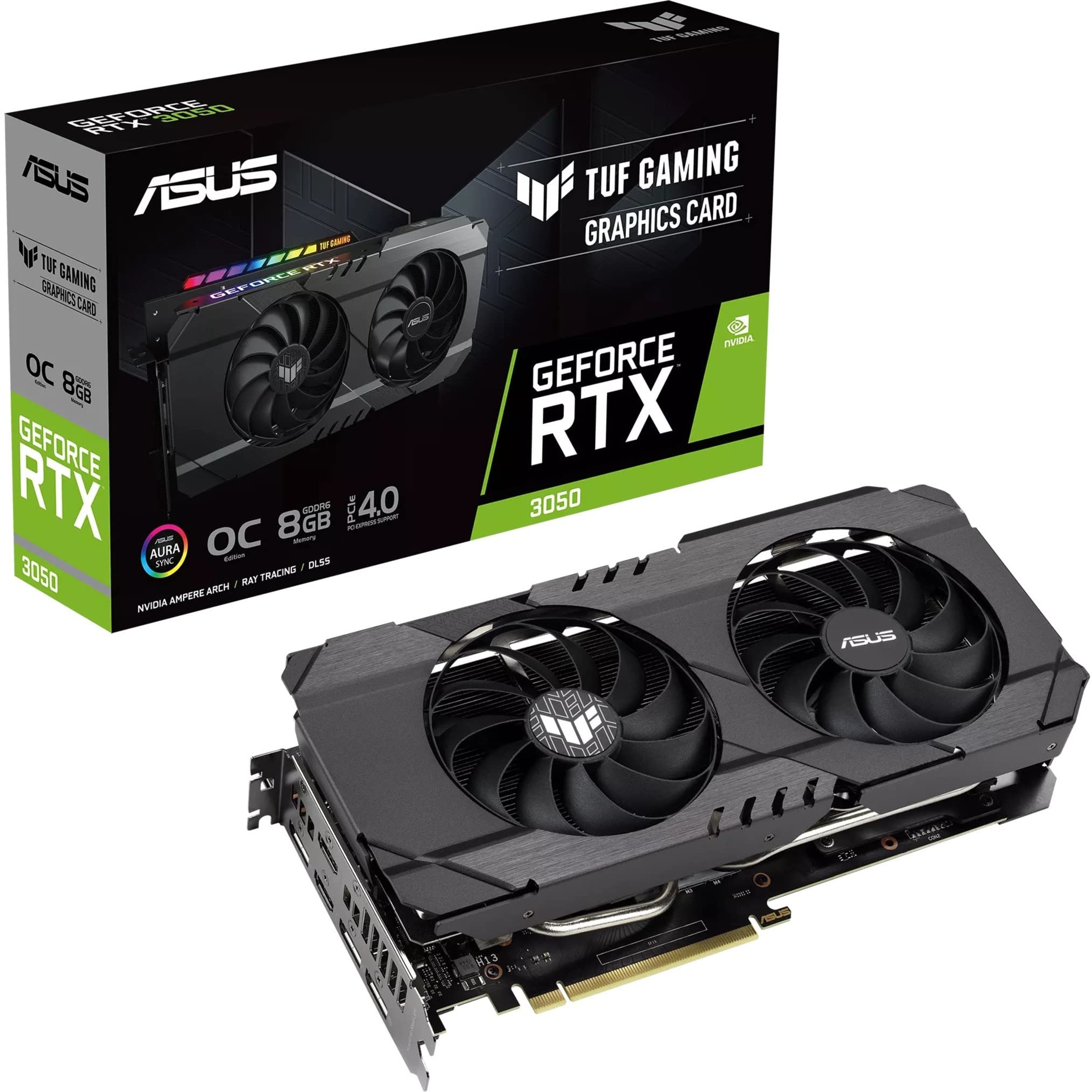 ASUS Dual GeForce RTX 3050 Gaming Graphics Card with Advanced Cooling