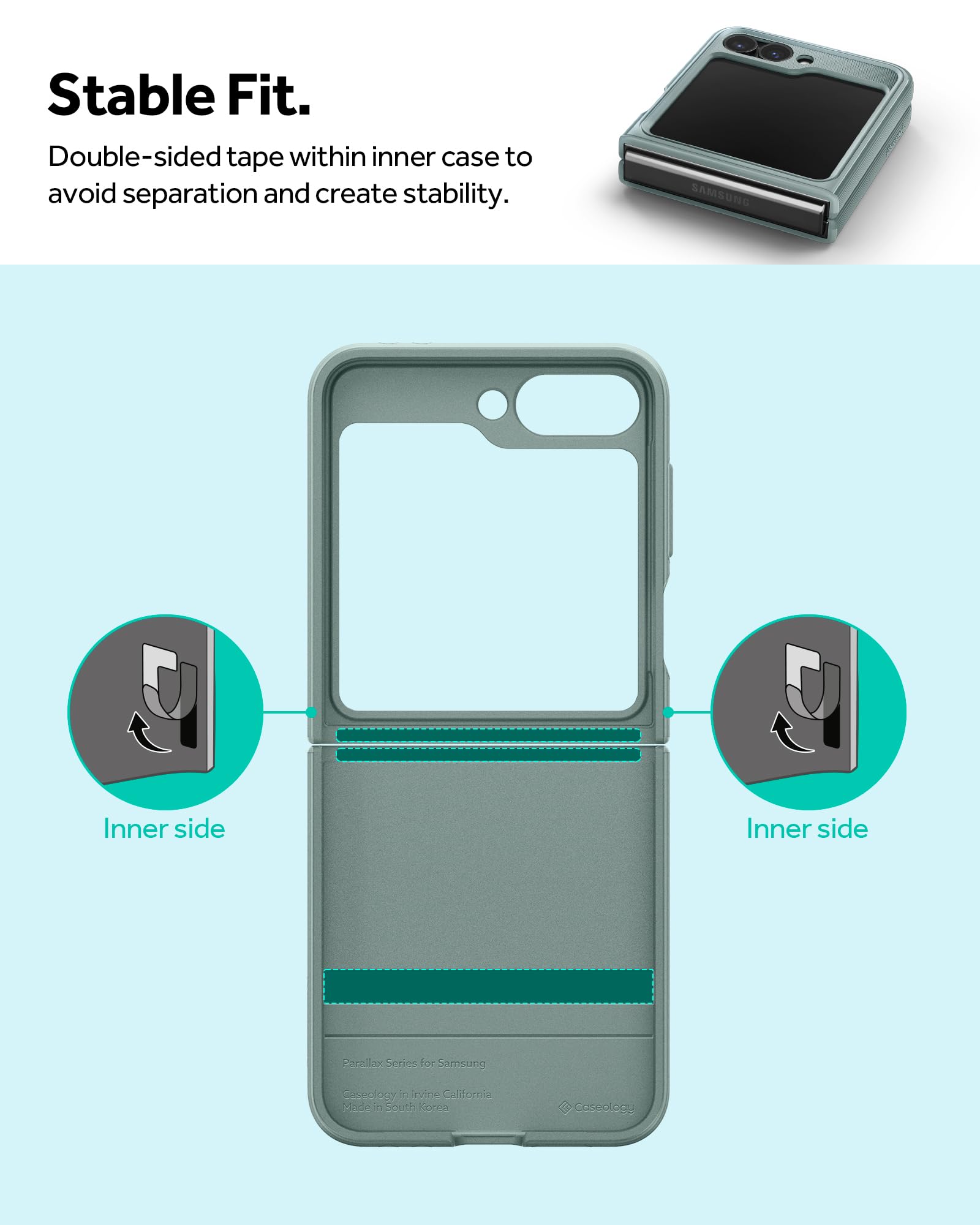 Caseology Parallax Ergonomic Protective Case for Galaxy Z Flip 6