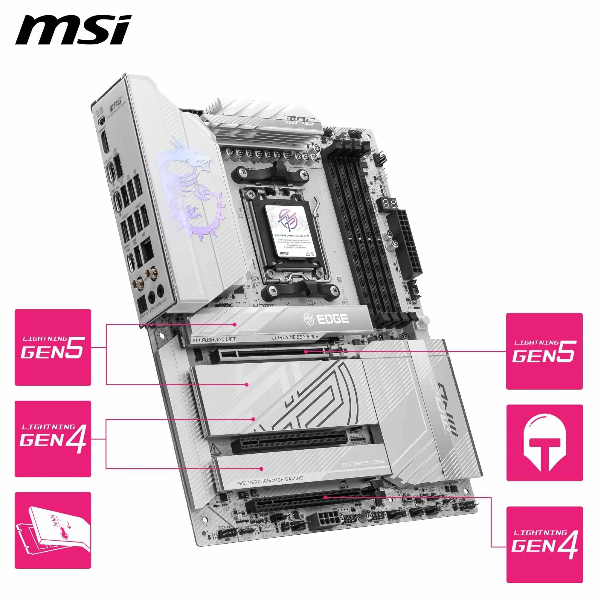 MSI MAG X870 Tomahawk WiFi Gaming Motherboard for AMD Ryzen