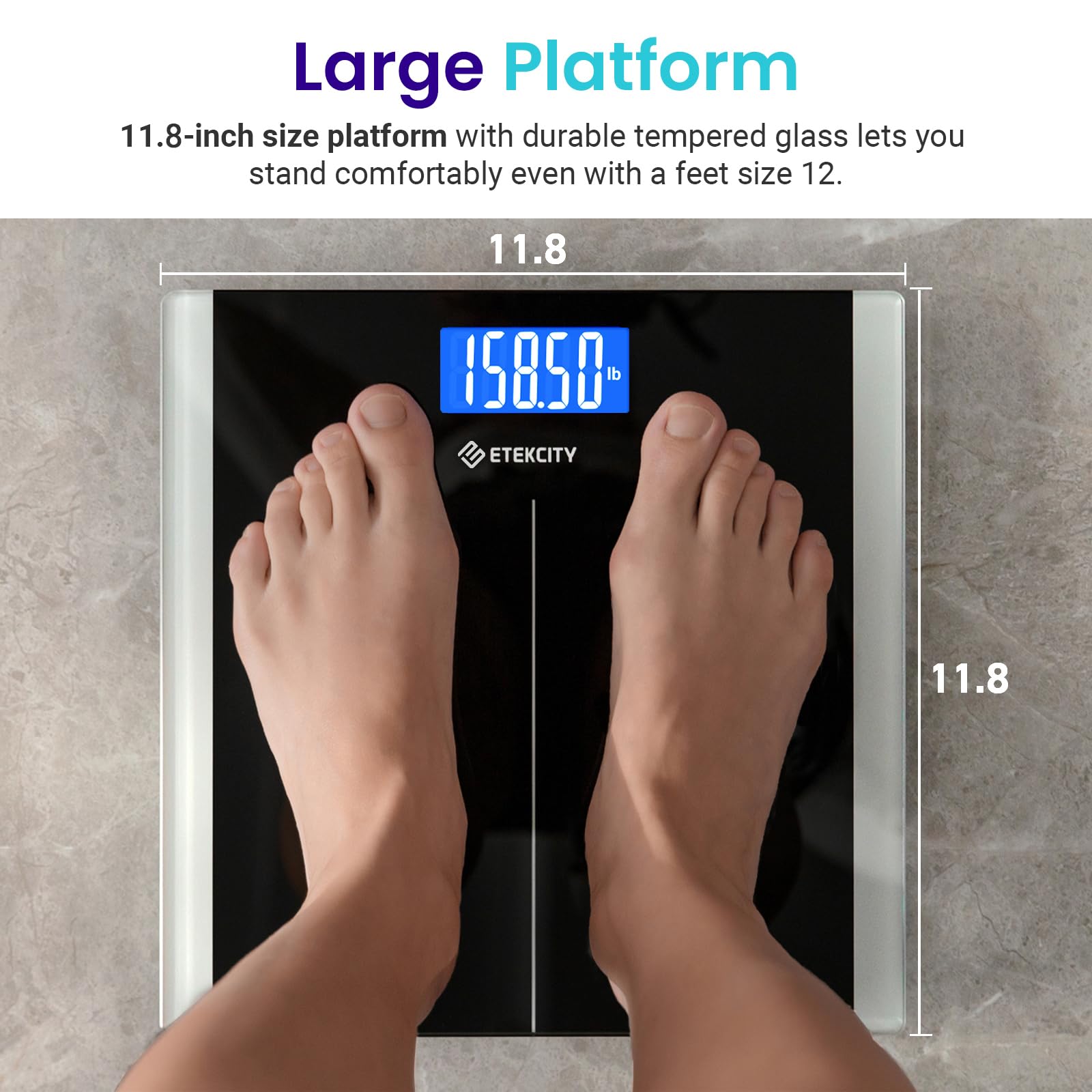 Smart Body Weight Scale with Accurate BMI Tracking