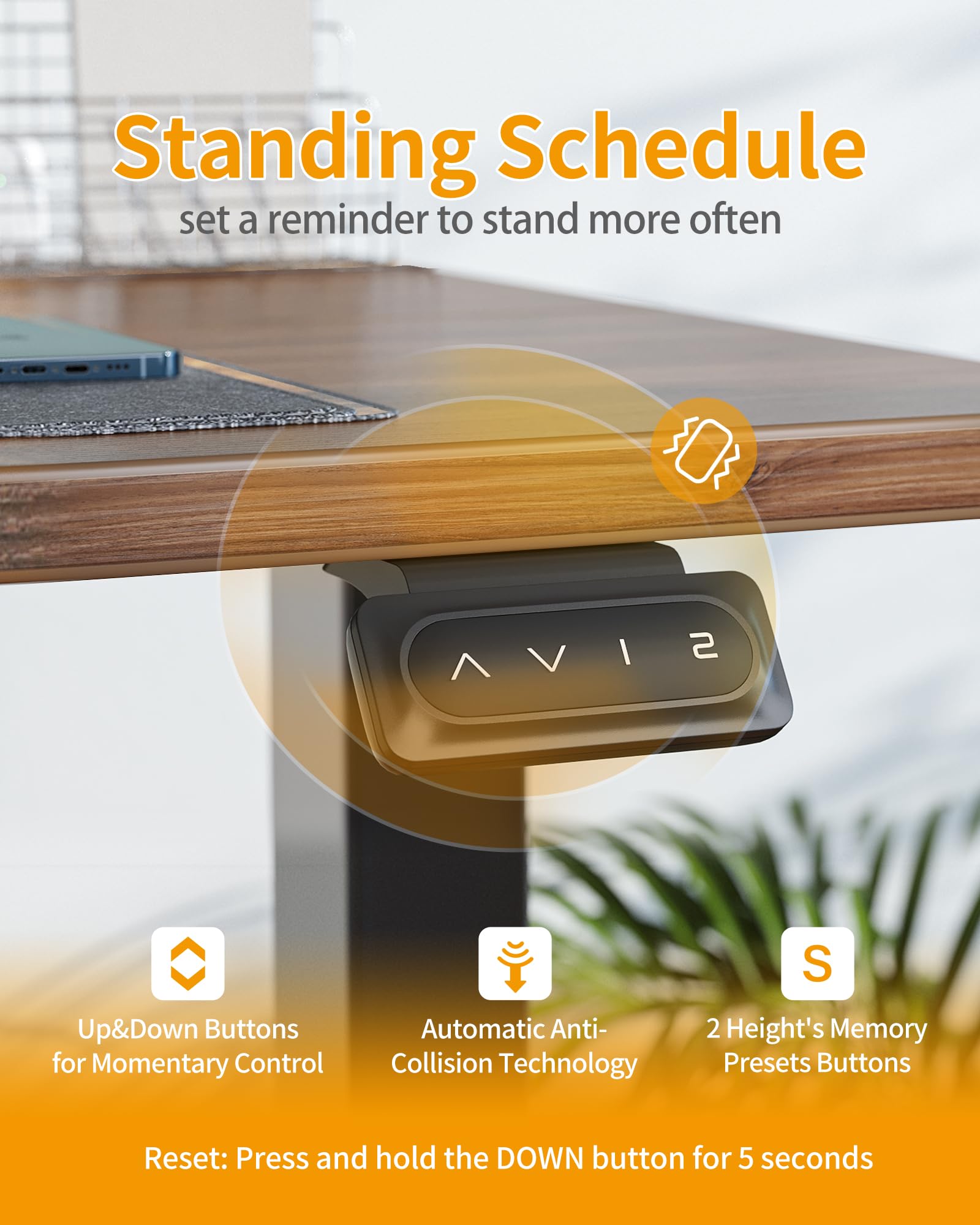 CubiCubi Adjustable Electric Standing Desk for Comfort