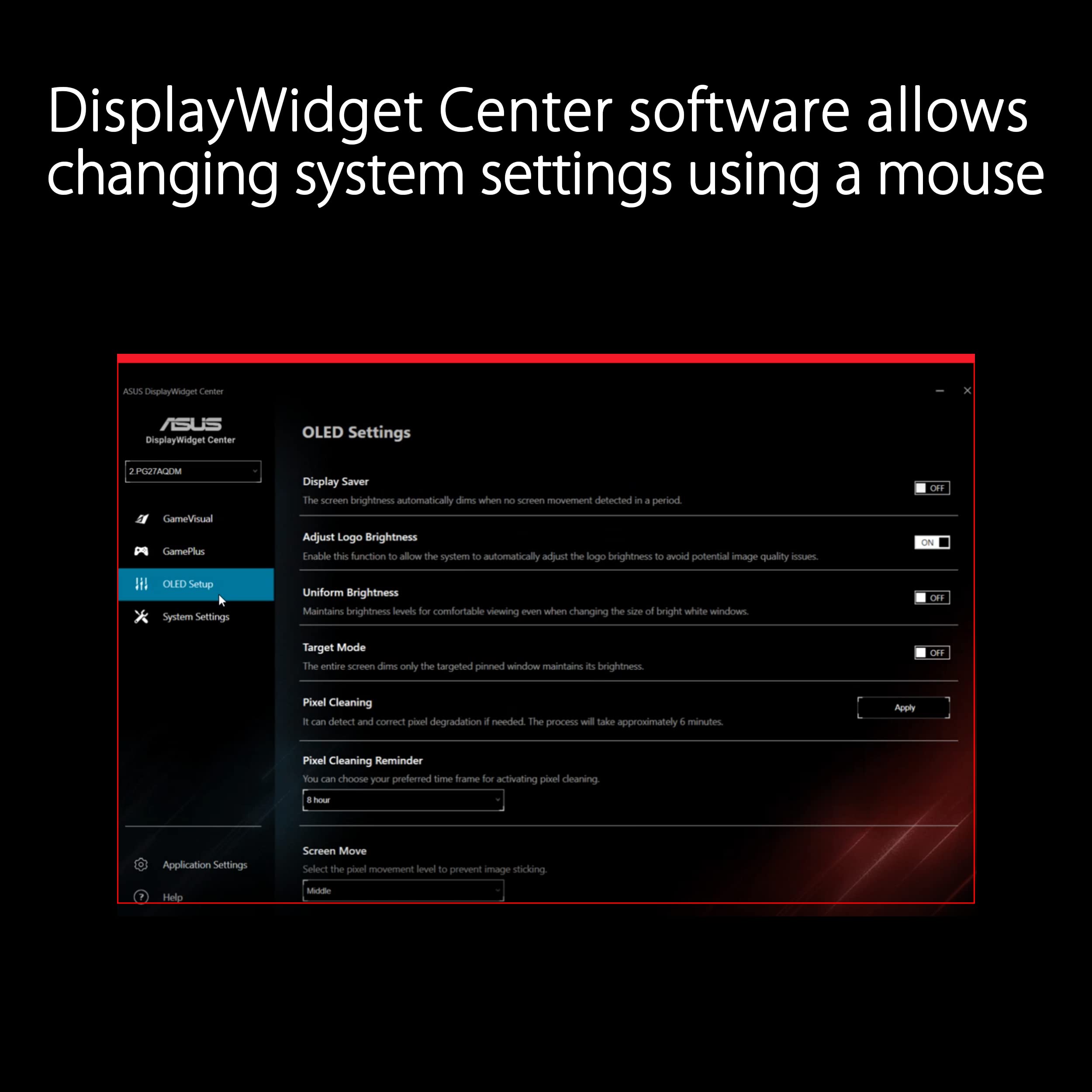 ASUS ROG Strix 27 Inch 1440P OLED Gaming Monitor