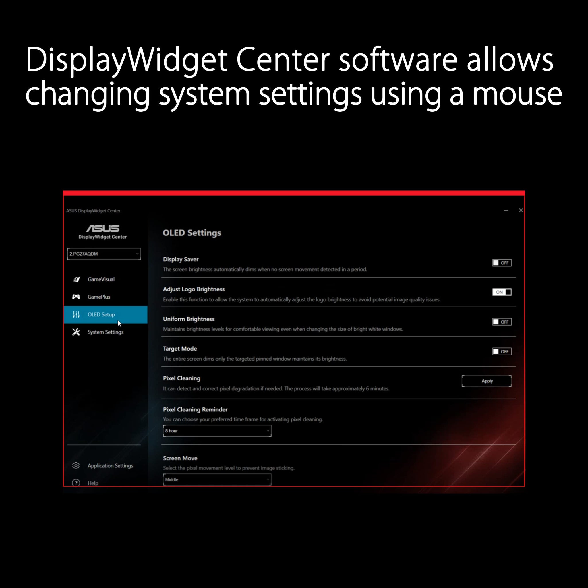 ASUS ROG Strix 27 Inch 1440P OLED Gaming Monitor