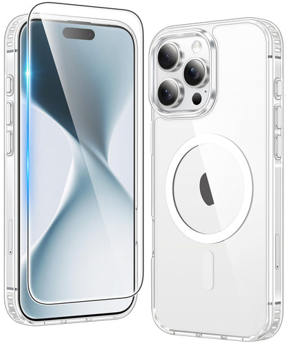 FNTCASE Clear Case For iPhone 17 Pro Max Screen Protector