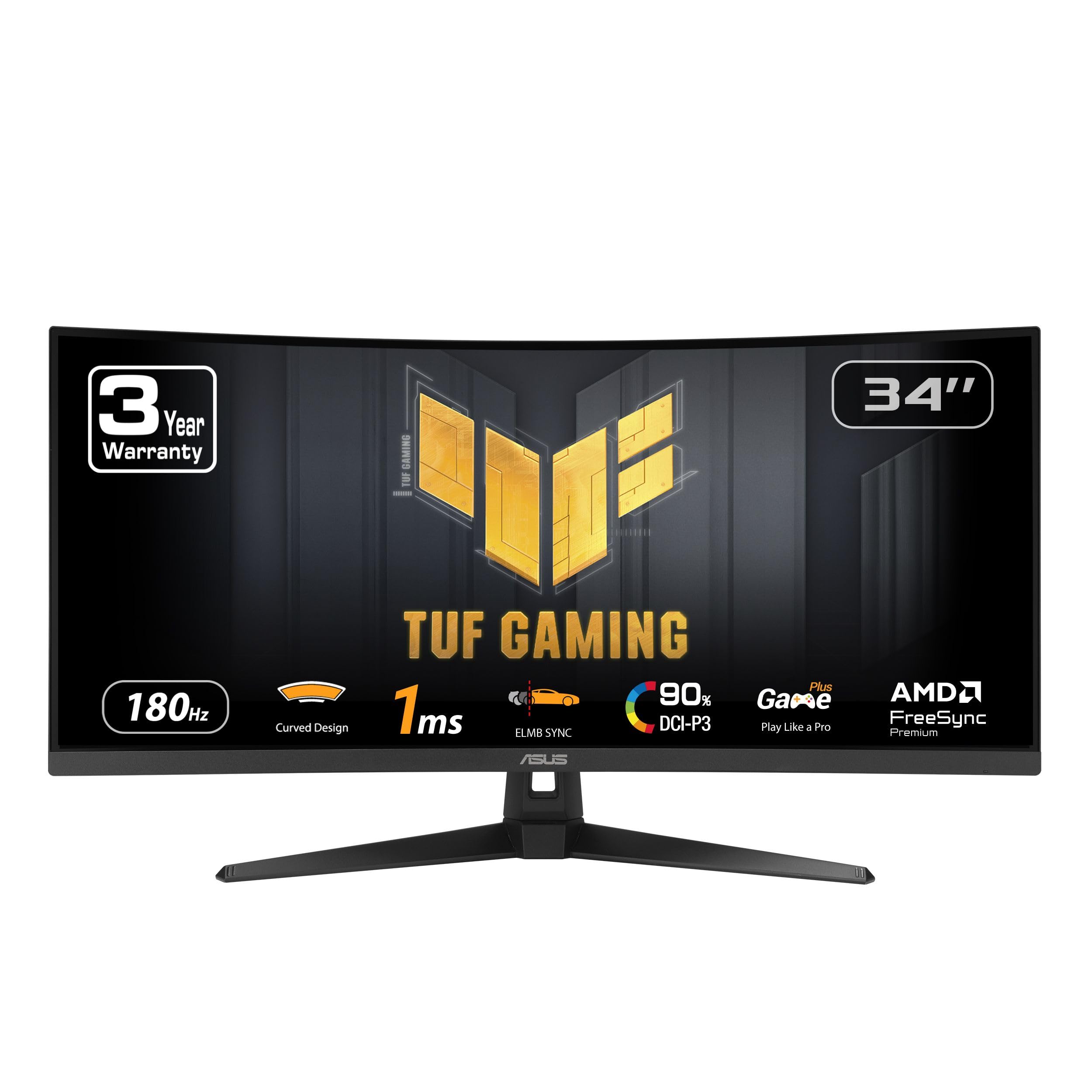 ASUS TUF Gaming 34 Inch Curved Monitor with 180Hz Refresh Rate