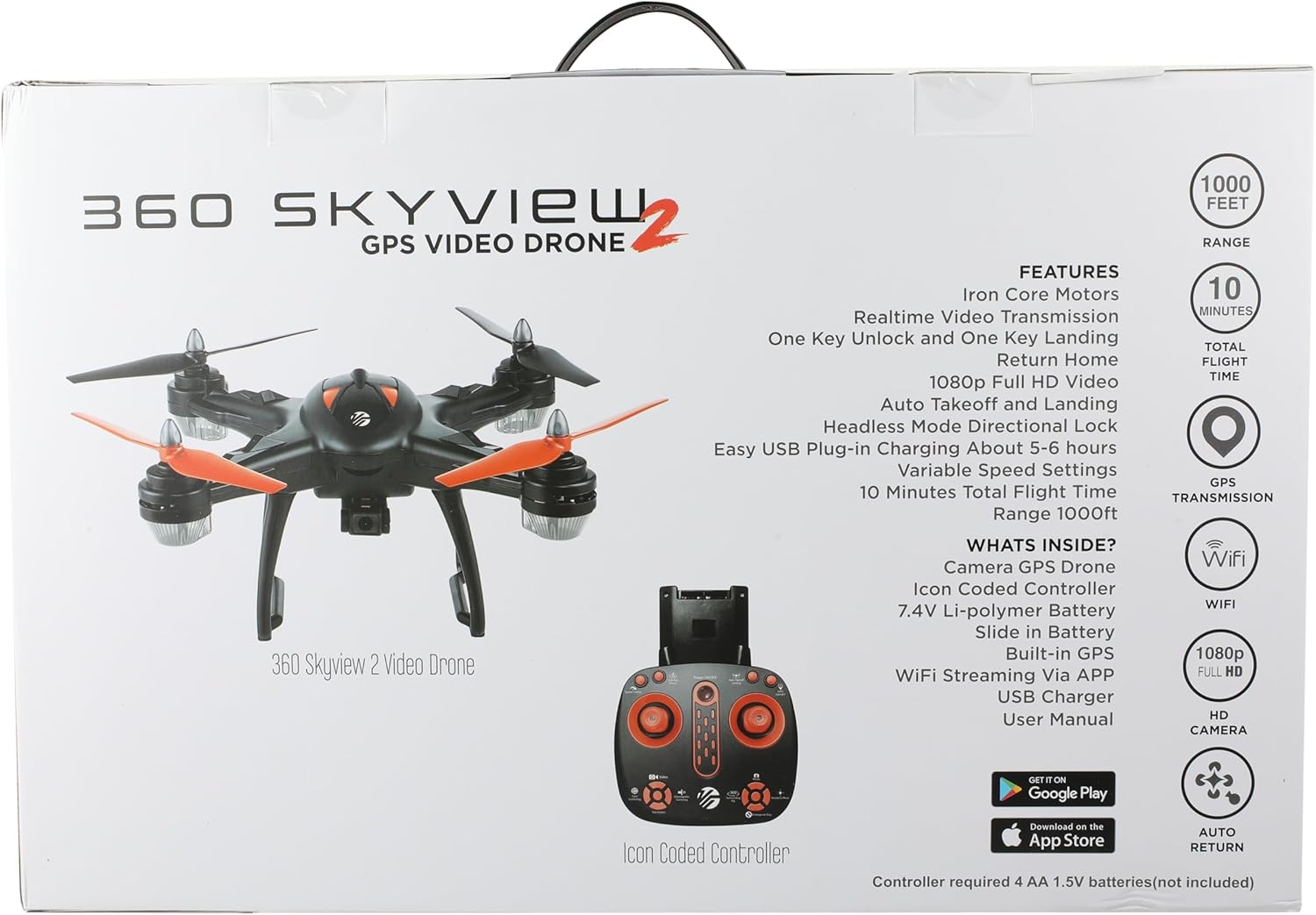 Vivitar 360 Skyview GPS Drone for Stunning Aerial Footage