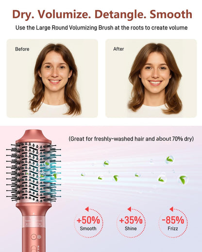 5 In 1 Hair Dryer Brush for Fast Drying and Styling