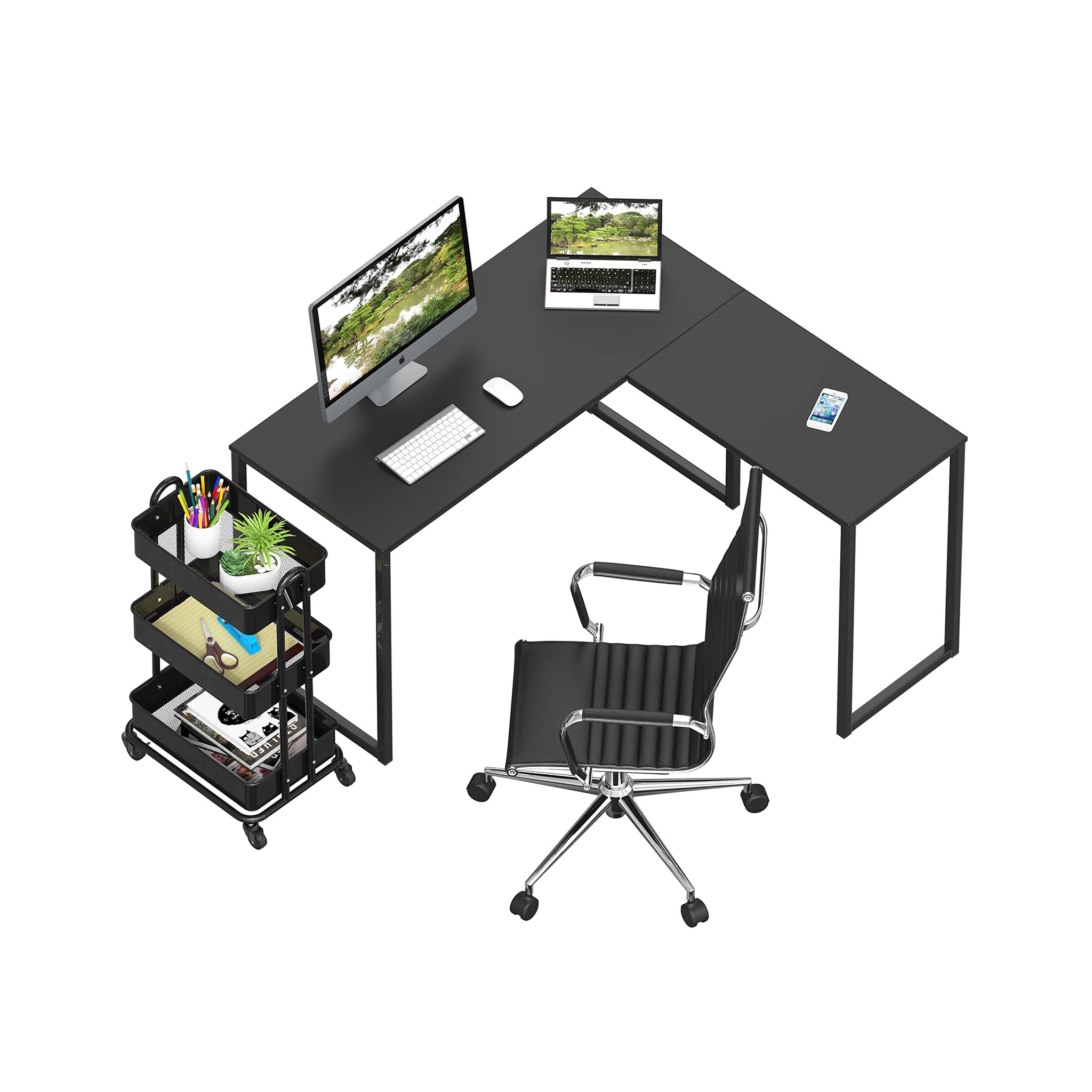 L Shape Home Office Desk for Maximal Workspace