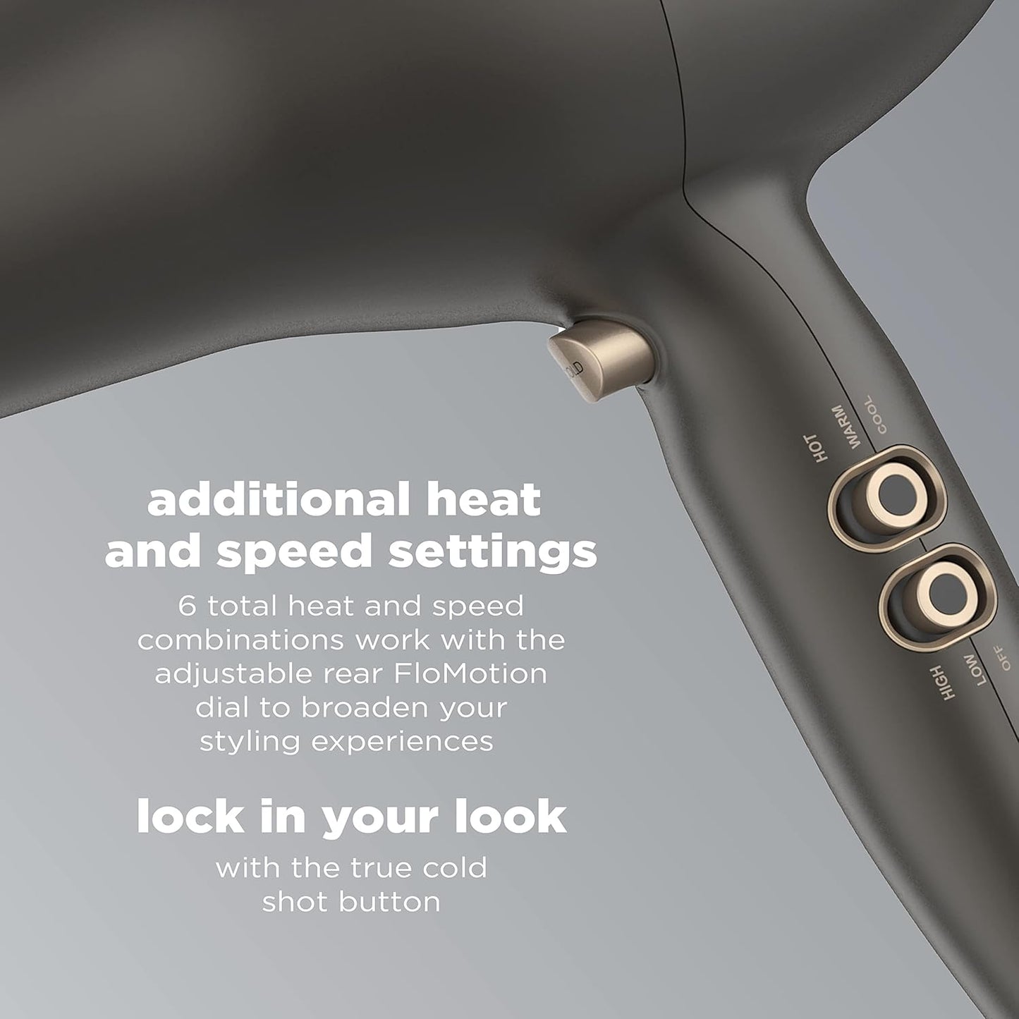 InfinitiPRO Conair FloMotion Pro Hair Dryer Adjustable Airflow