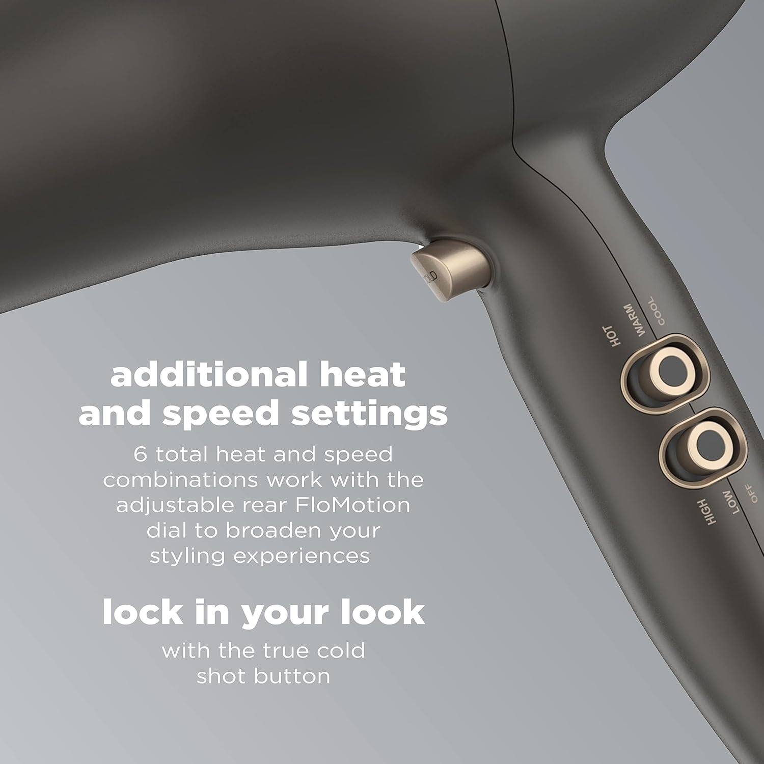 InfinitiPRO Conair FloMotion Pro Hair Dryer Adjustable Airflow
