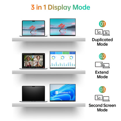MNN 15.6 Inch Portable Monitor FHD 1080P IPS USB C HDMI
