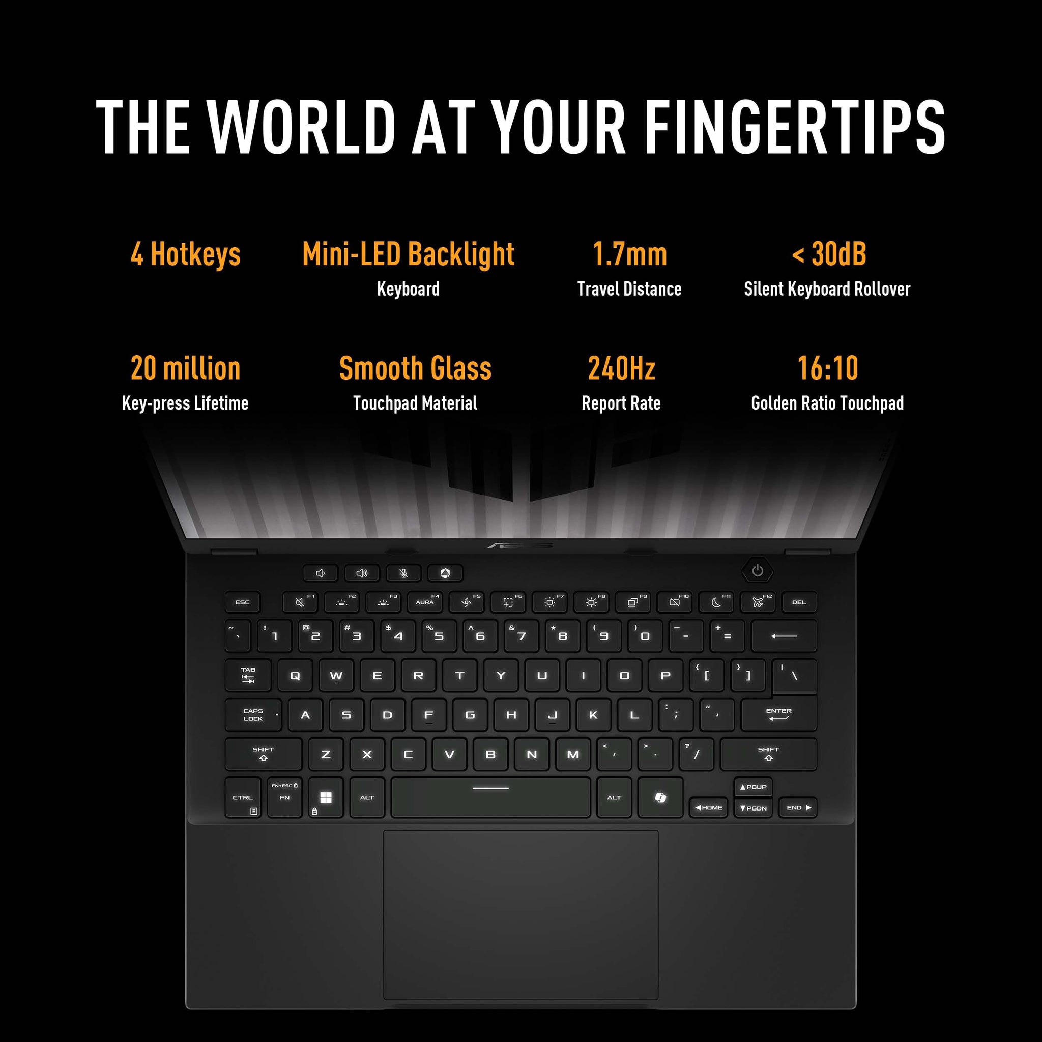 ASUS TUF Gaming A14 Laptop with High Performance Display