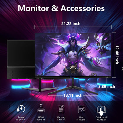 27 Inch IPS Gaming Monitor 100Hz Frameless 1080P HDMI