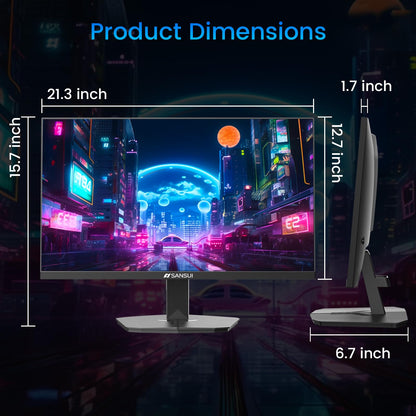Sansui 27 Inch Curved Gaming Monitor 160Hz FreeSync HDR