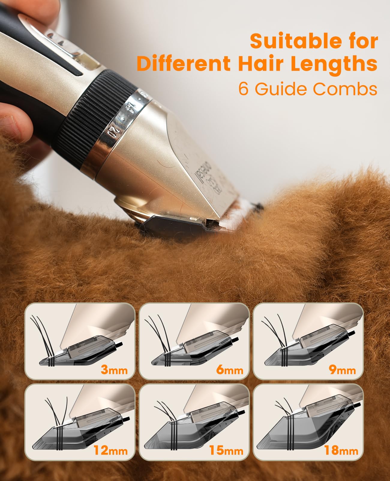 Low Noise Dog Clippers and Paw Trimmer Kit