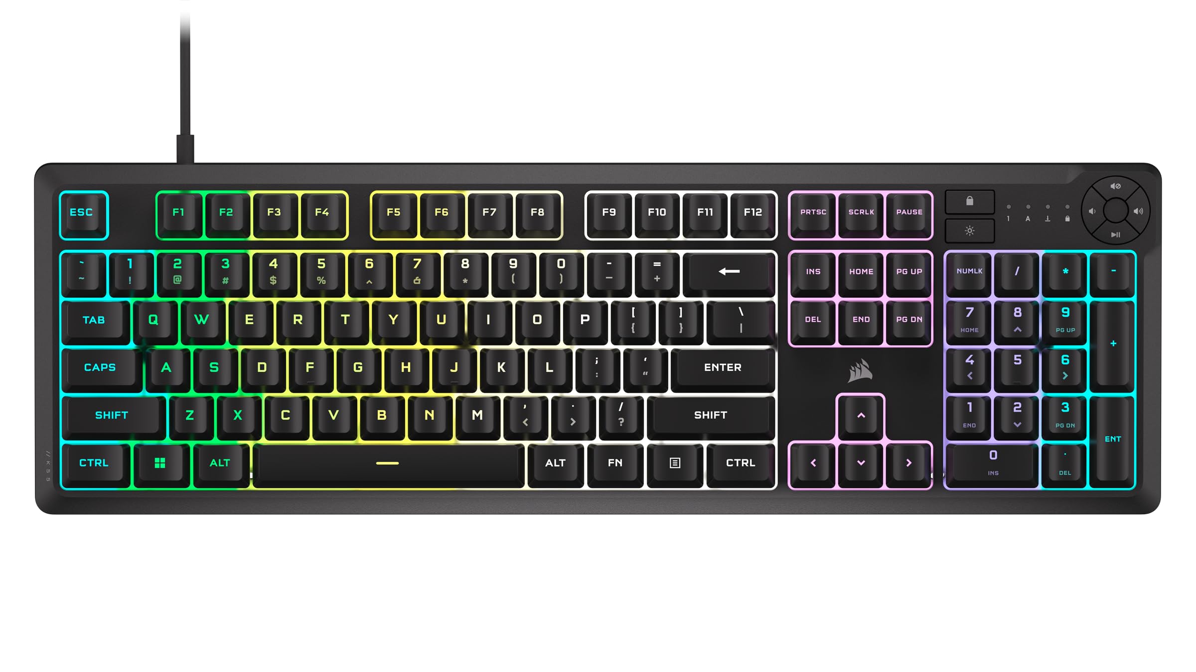Corsair K55 RGB Pro Gaming Keyboard with Macro Keys