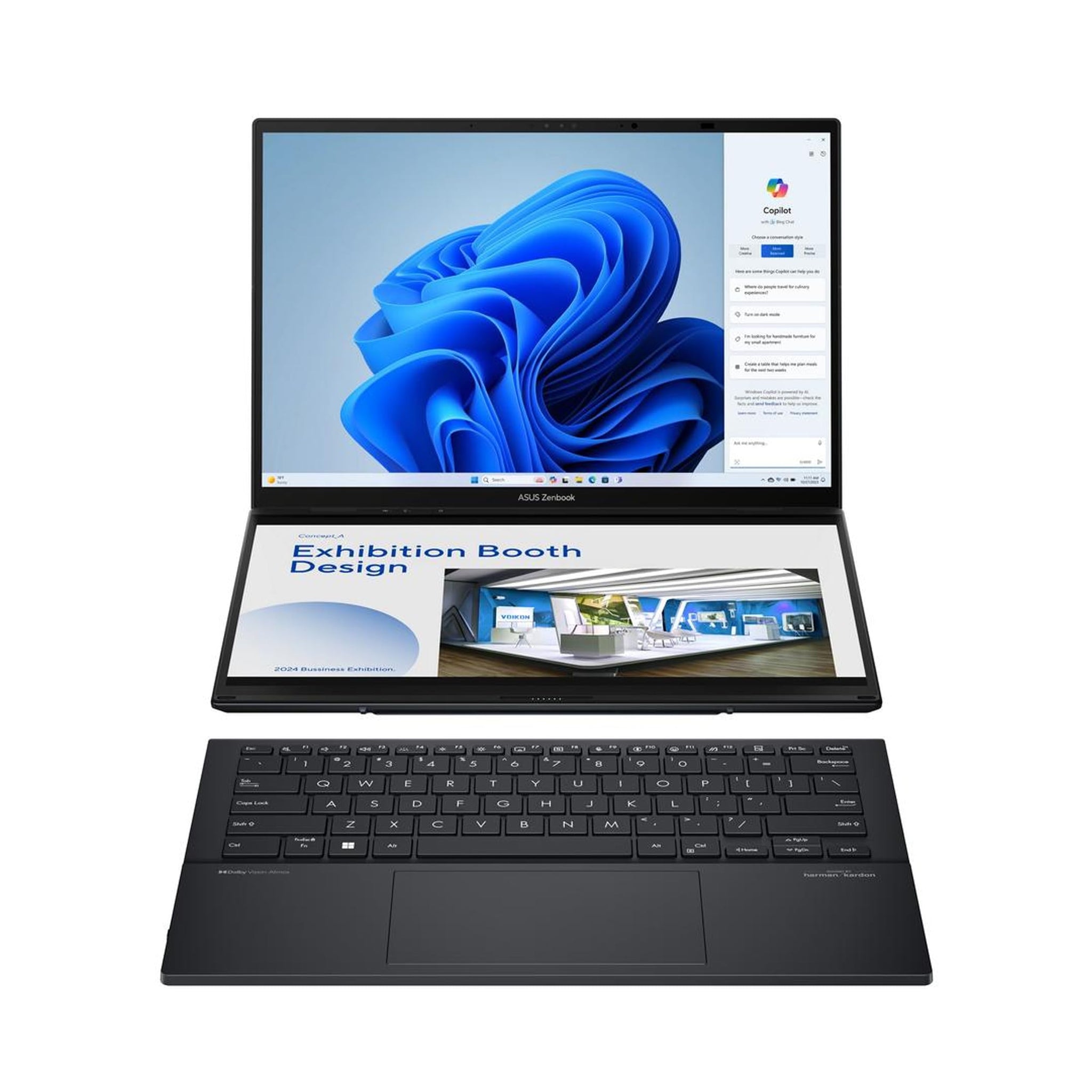 ASUS Zenbook Duo Laptop with Dual 14 Inch OLED Display