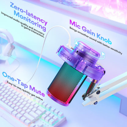 Maono Gaming USB Microphone DGM20S With Noise Cancellation