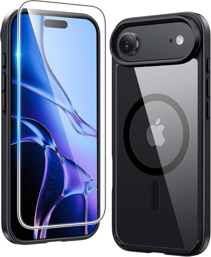 FNTCASE Clear Case For iPhone 17 Pro Max Screen Protector