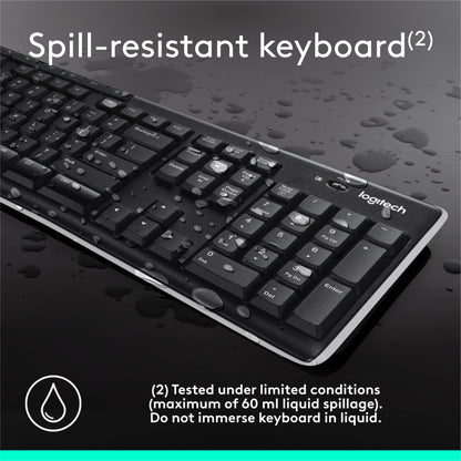 Logitech MK270 Wireless Keyboard and Mouse Combo for Easy Computing