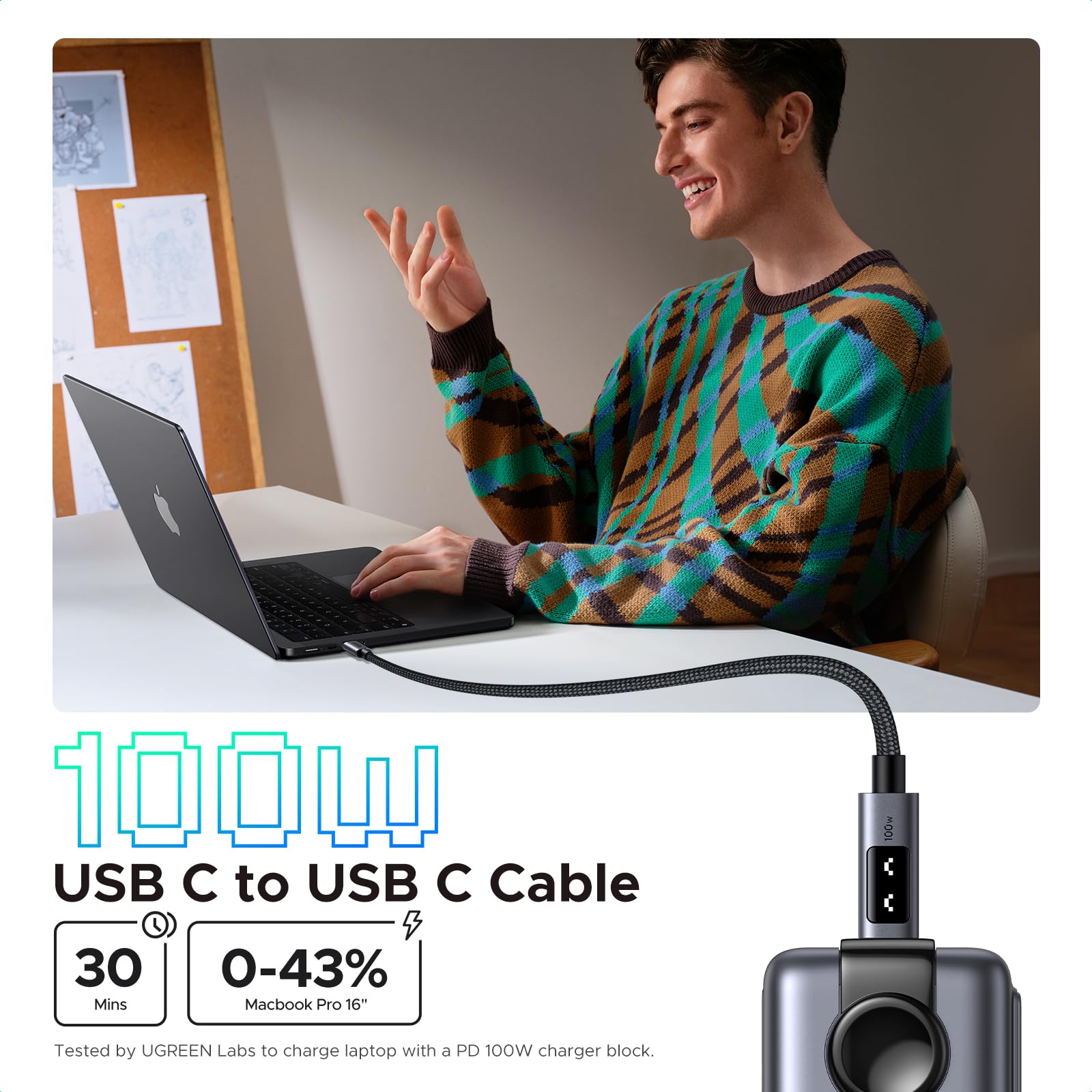 UGREEN USB C to USB C Cable 100W Fast Charging
