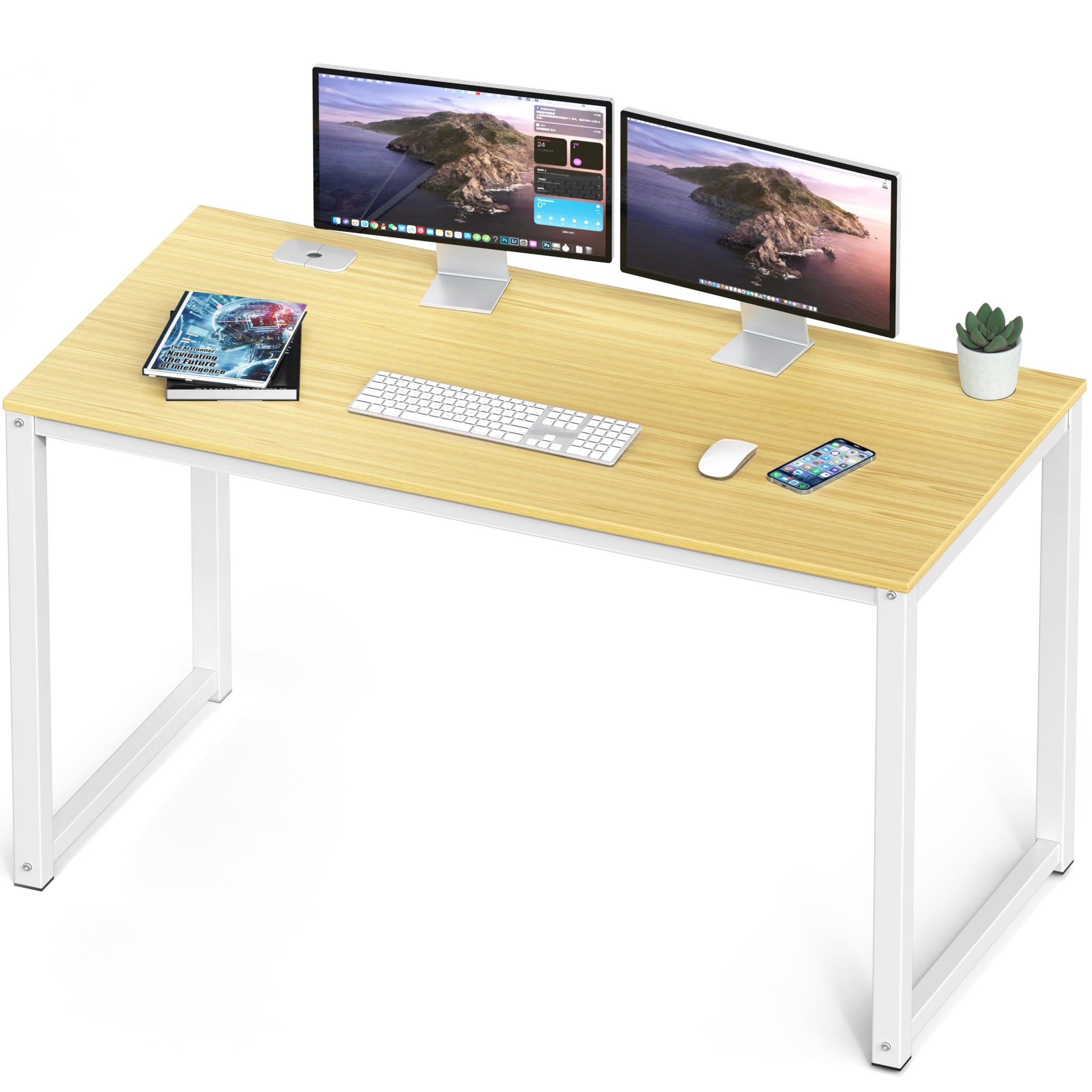 55 Inch Espresso Office Computer Desk for Professionals