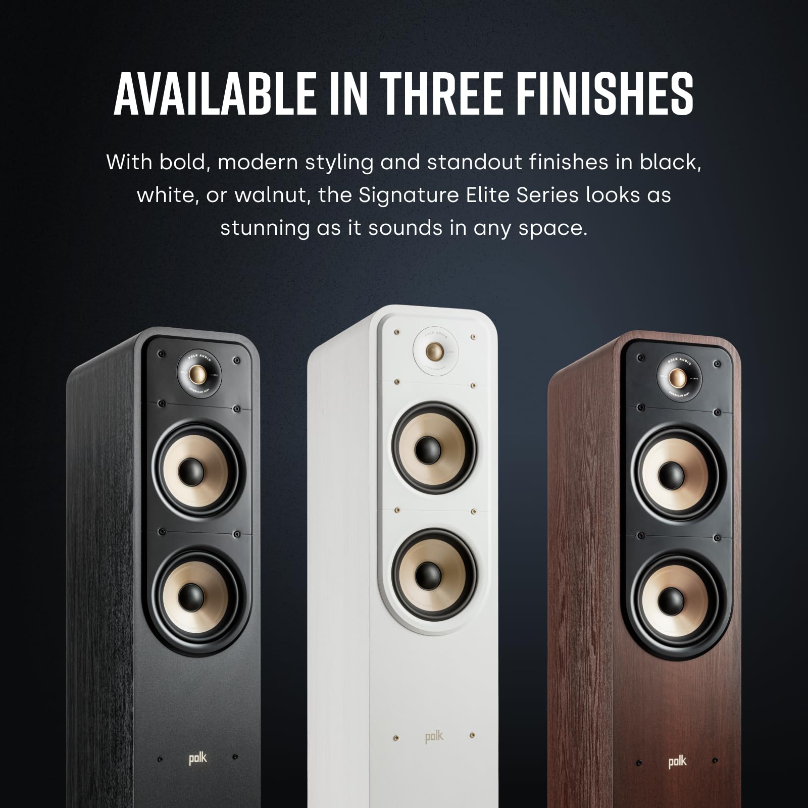 Polk Signature Elite ES50 Tower Speaker For High-Resolution Sound