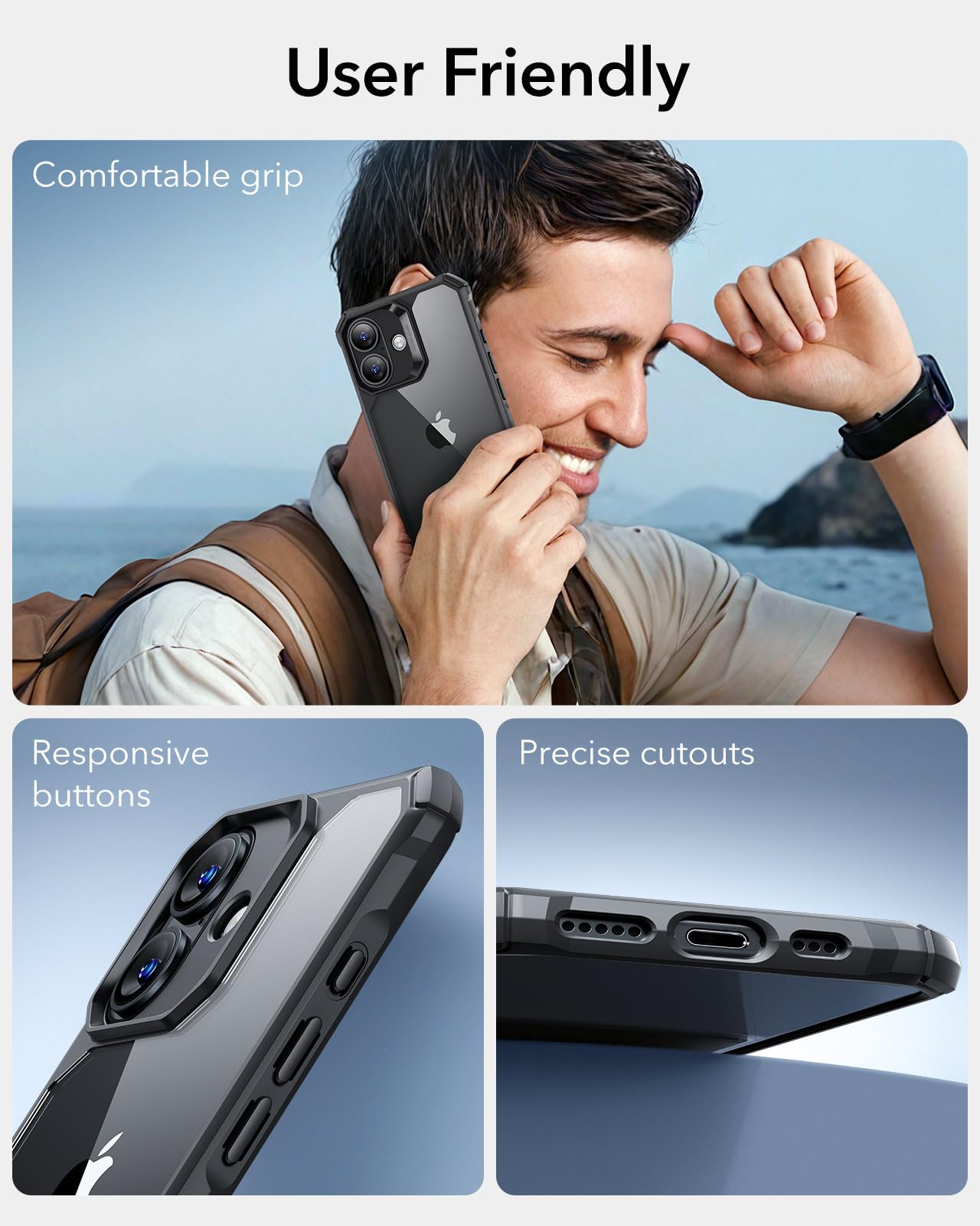 Military-Grade Clear Case for iPhone 14 and 13