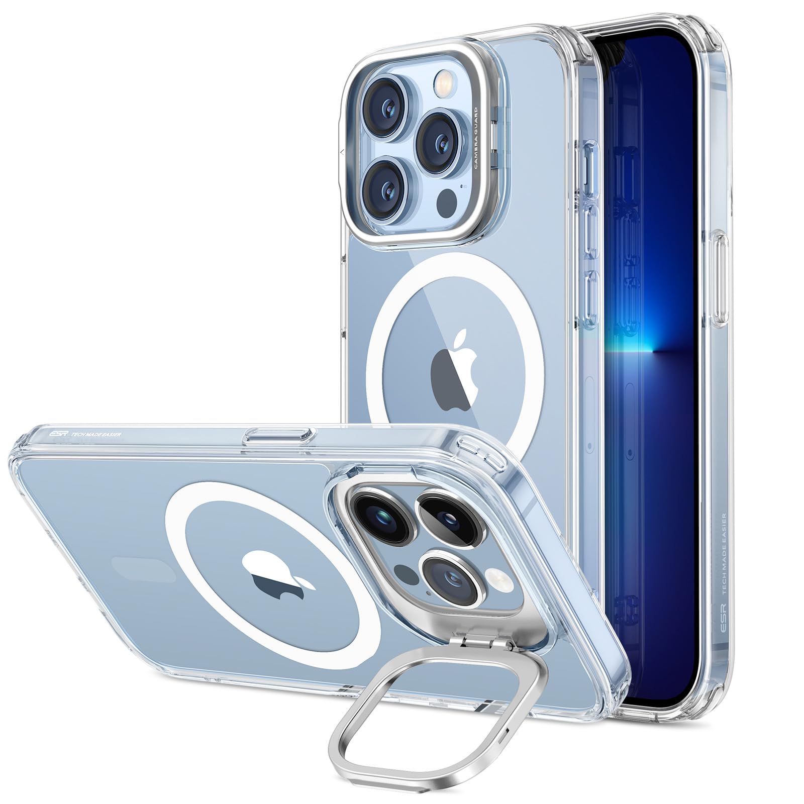 Military-Grade iPhone 16 Pro Max Case with Built-in Stand