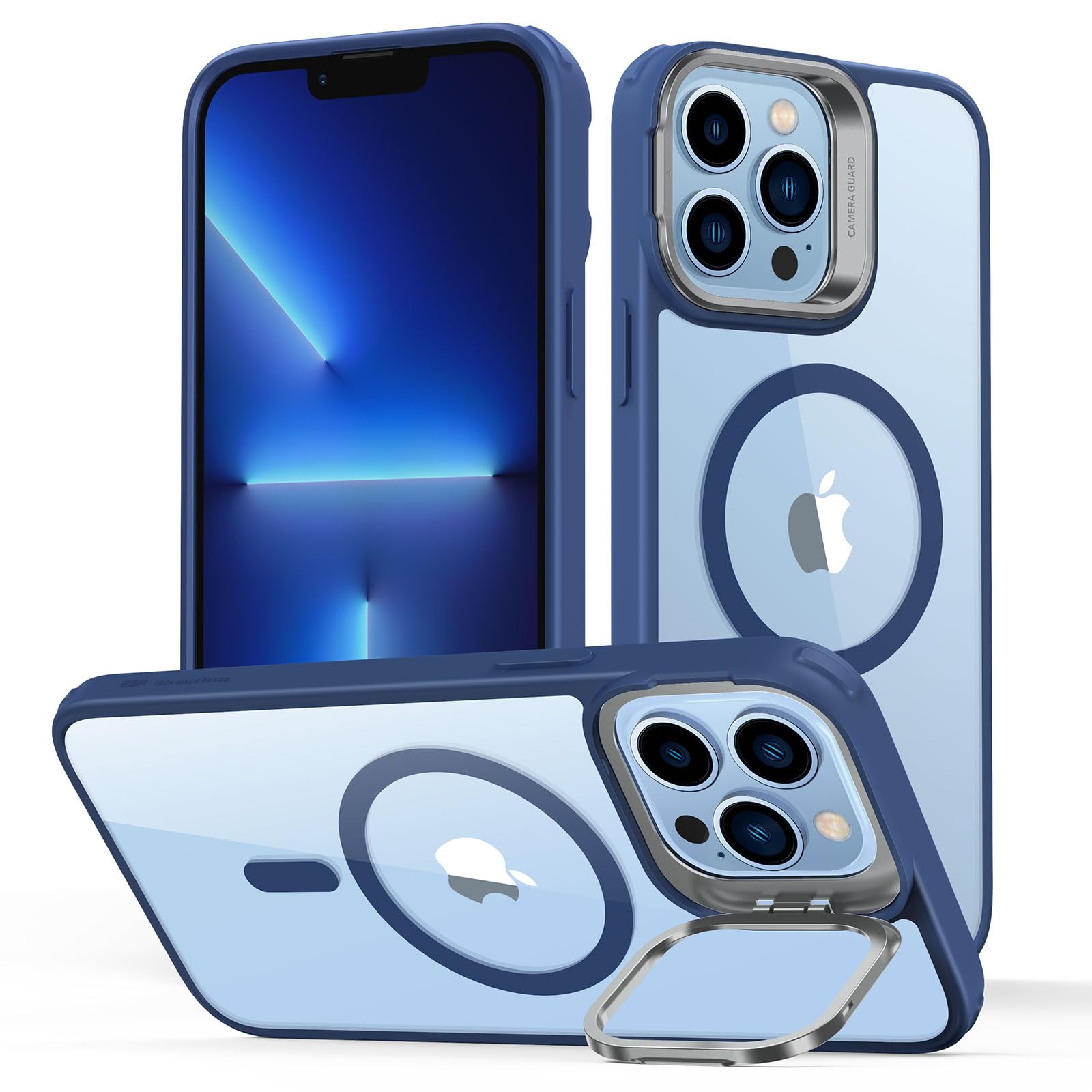 Military-Grade iPhone 16 Pro Max Case with Built-in Stand