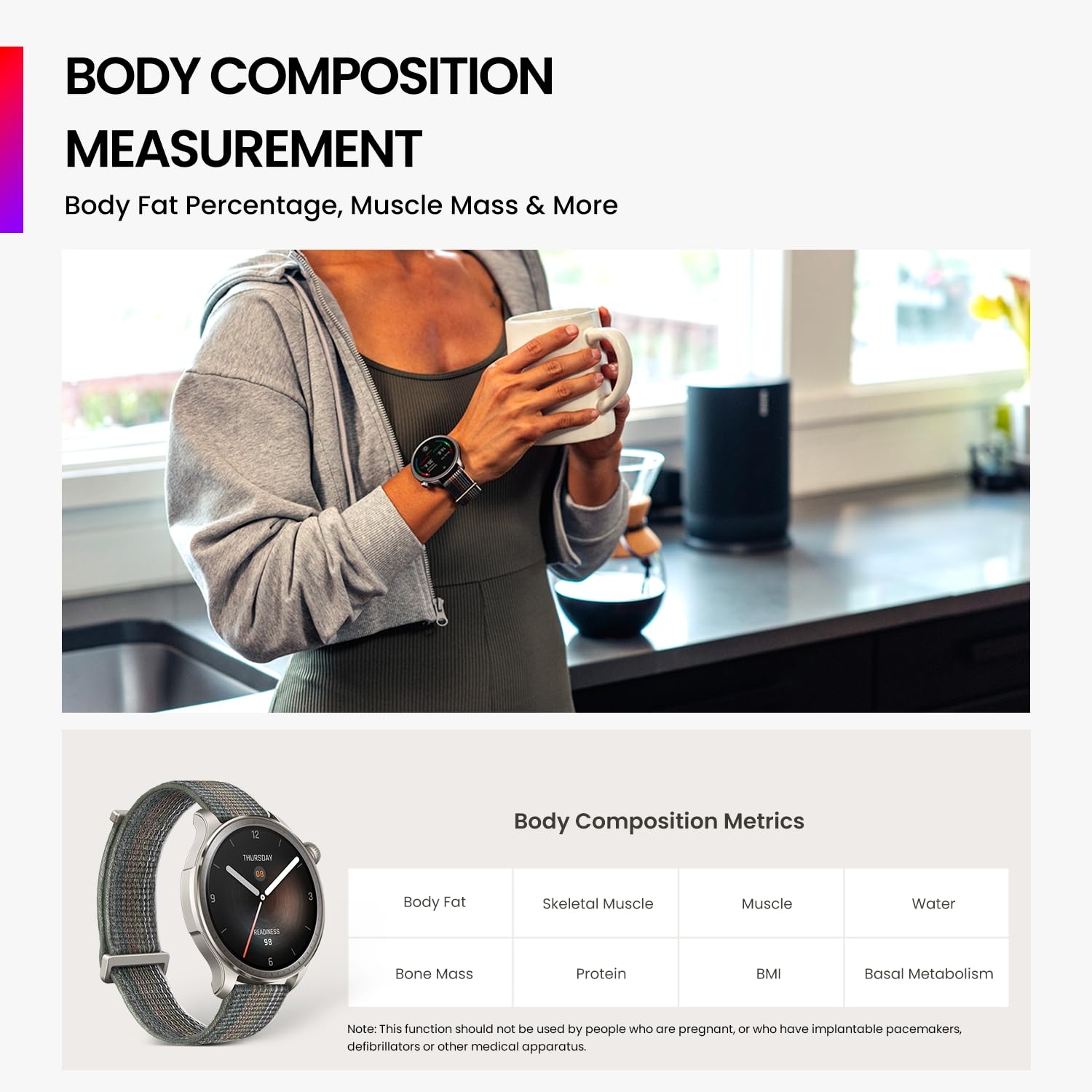 Amazfit Balance Smart Watch Fitness Tracker Health Analysis