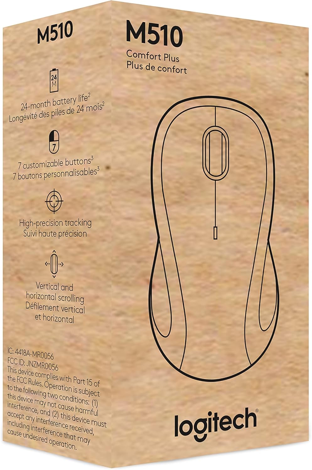 Logitech M510 Wireless Mouse for Comfort and Control