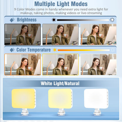 Rechargeable LED Selfie Light with Tripod Adapter
