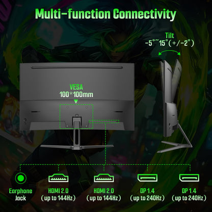 Sansui 24 Inch Eye Care Monitor With HDMI And VGA Ports