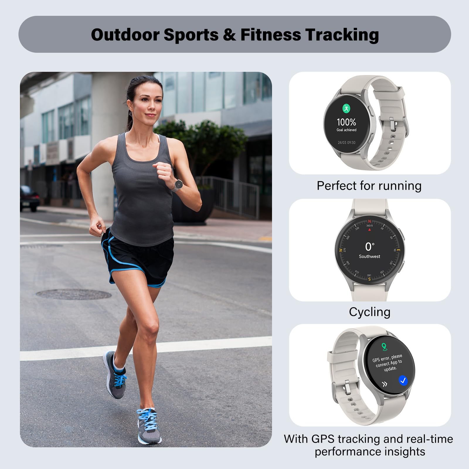 Smart Watch For Women With Alexa Health Tracking AMOLED
