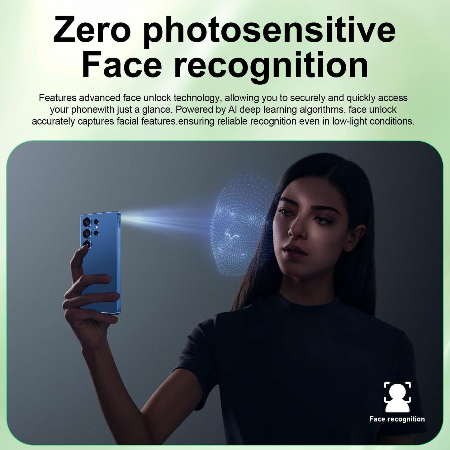 MMY I25 Ultra Unlocked Phone Built In Pen 6.99in 16GB 512GB Android 14 5G Green