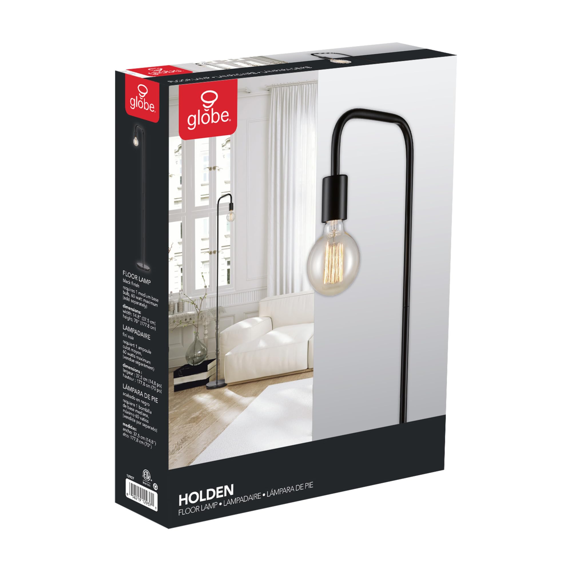 Elegant 70 Inch Floor Lamp with Foot Switch
